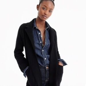 J. Crew Sophie sweater knit blazer in black